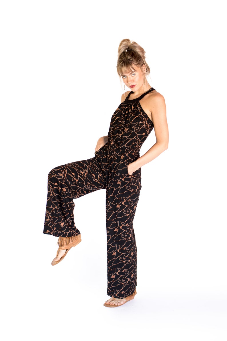 Jumpsuit Overall Women Jumpsuit Womens Romper Printed Jumpsuit Jumpsuit Romper Romper Printed Romper,Streetwear Sleeveless Black Wear