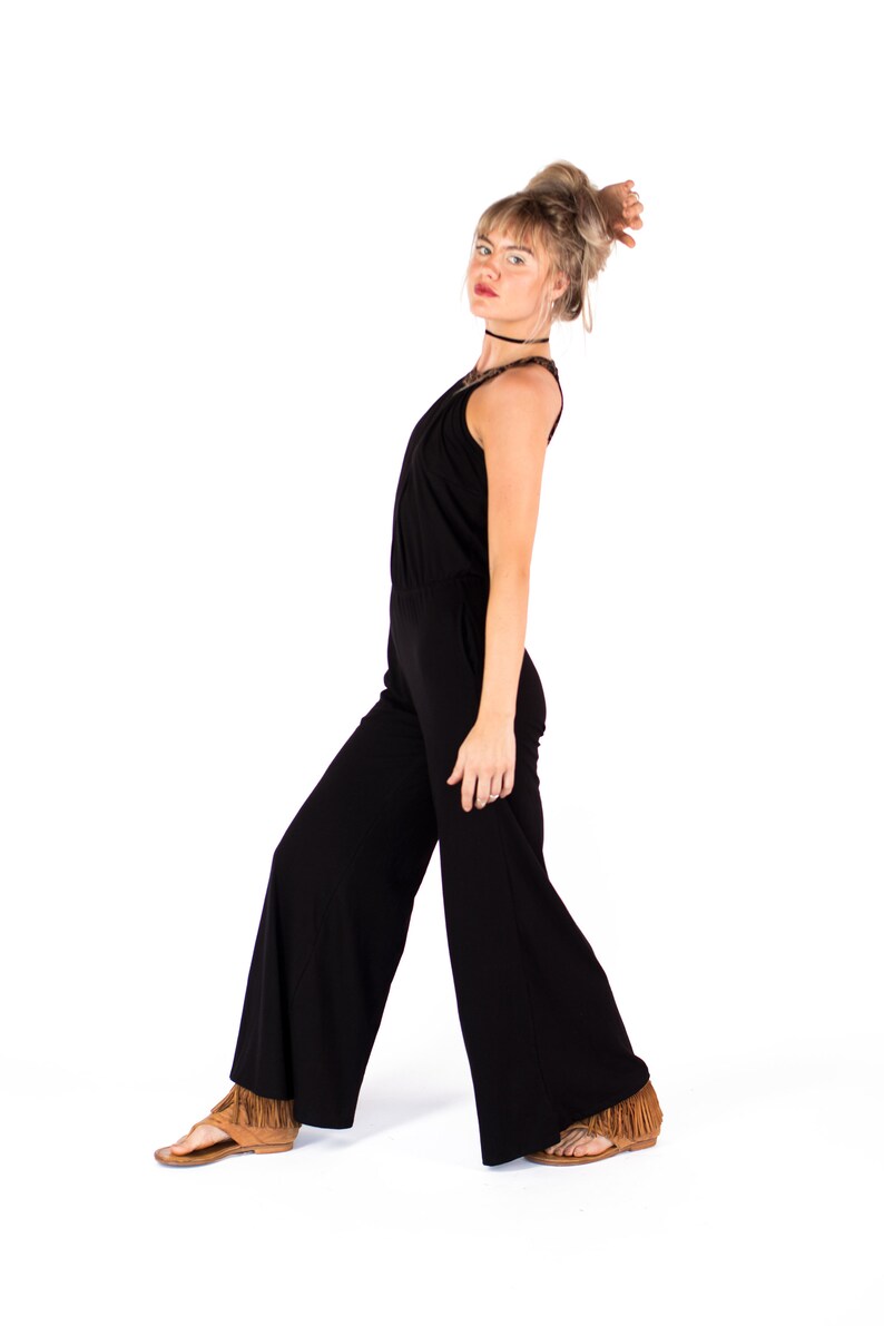 Jumpsuit Romper Long Jumpsuit Jumpsuit Overall Sleeveless Jumpsuit,One Piece Jumpsuit,Urban Women Jumpsuit Black Romper Black Jumpsuit