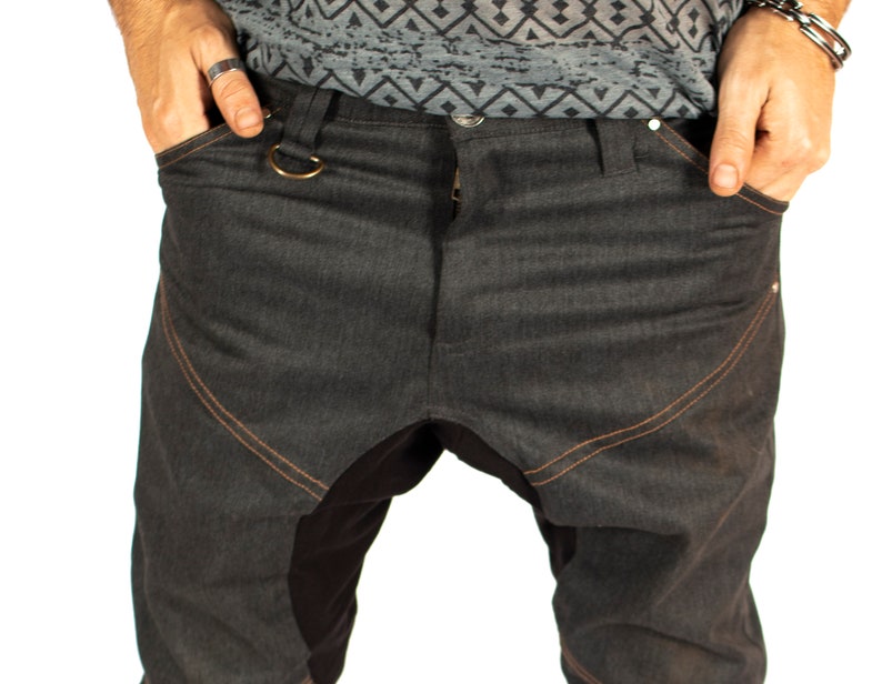 drop crotch pants mens