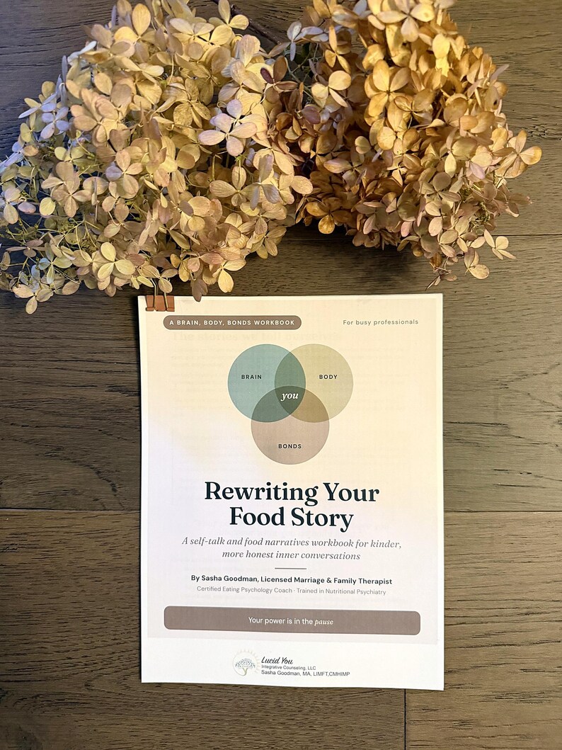 Rewriting Your Food Story self-talk workbook