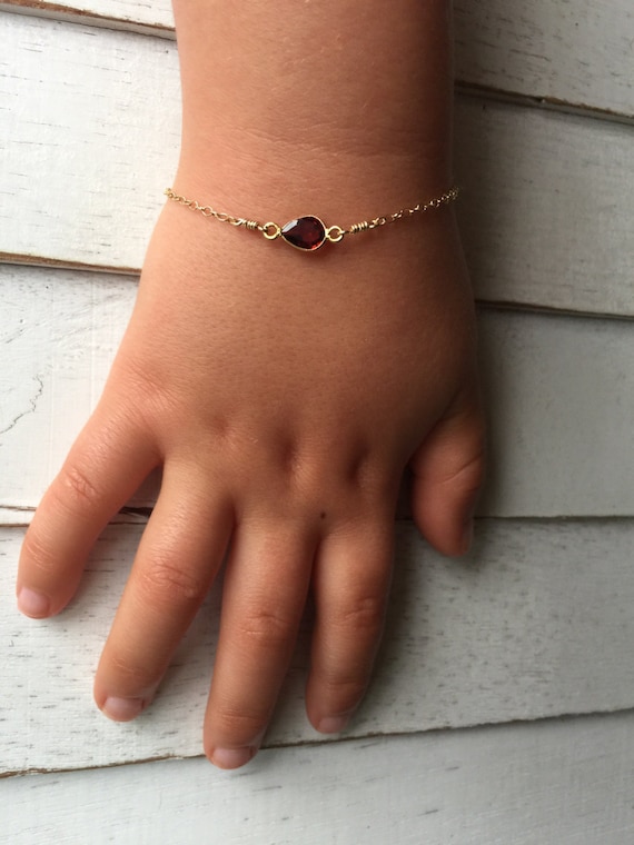 Baby birthstone deals bracelet