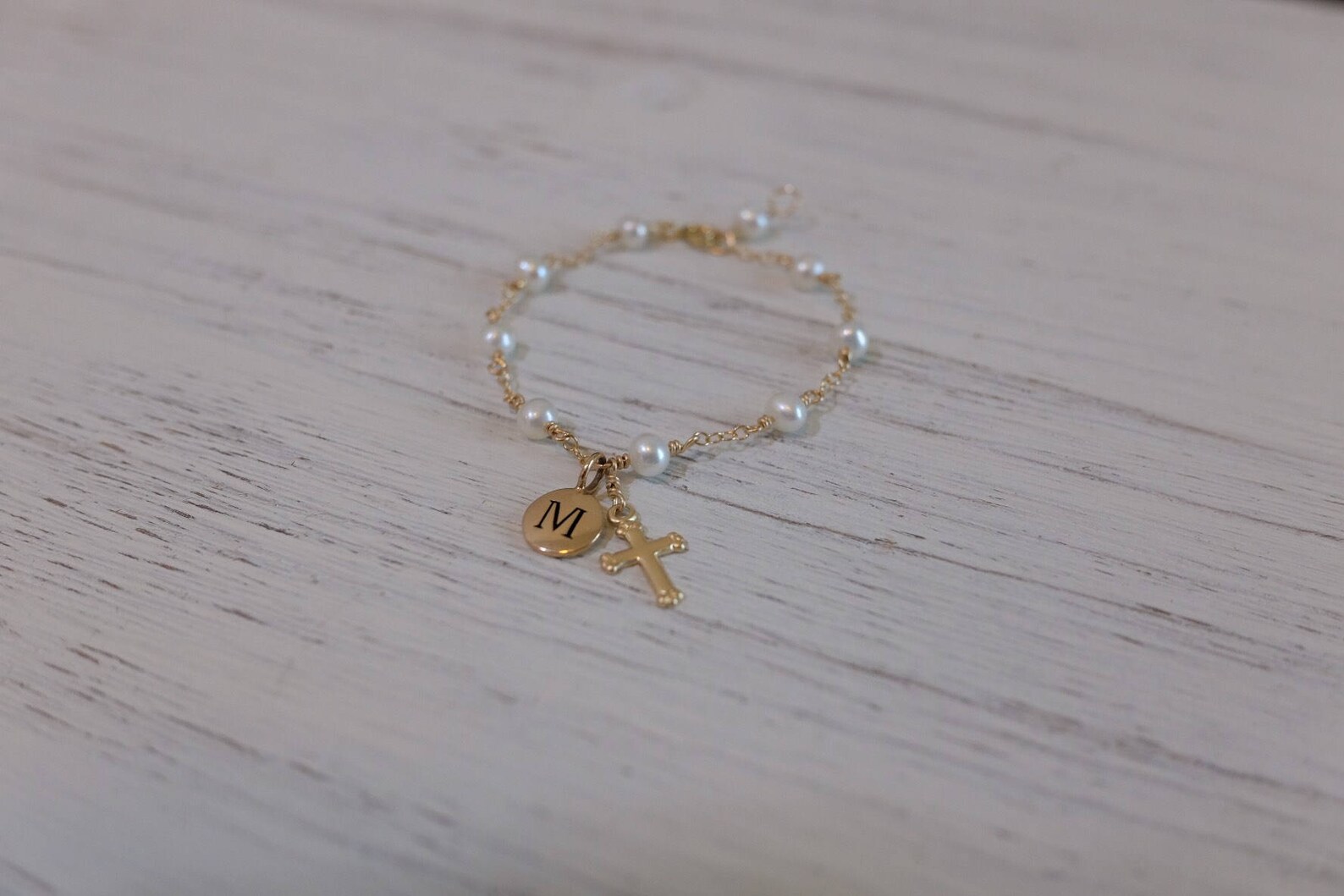 Personalized Baby Girl Jewelryinfant Initial Braceletbaby Etsy