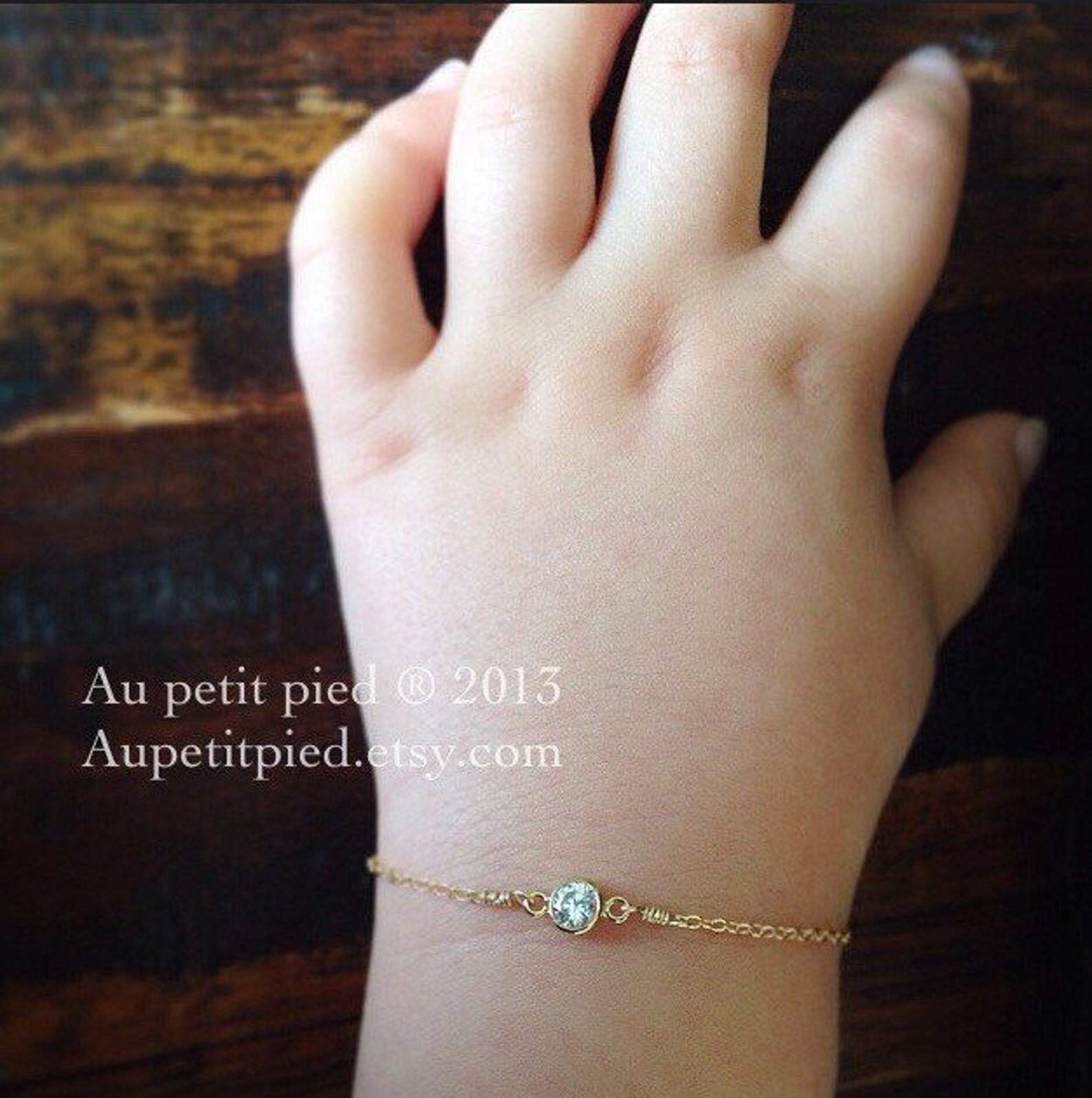 Gold Baby Bracelet Birthstone Bracelet Baby Boy Gift Baby Etsy