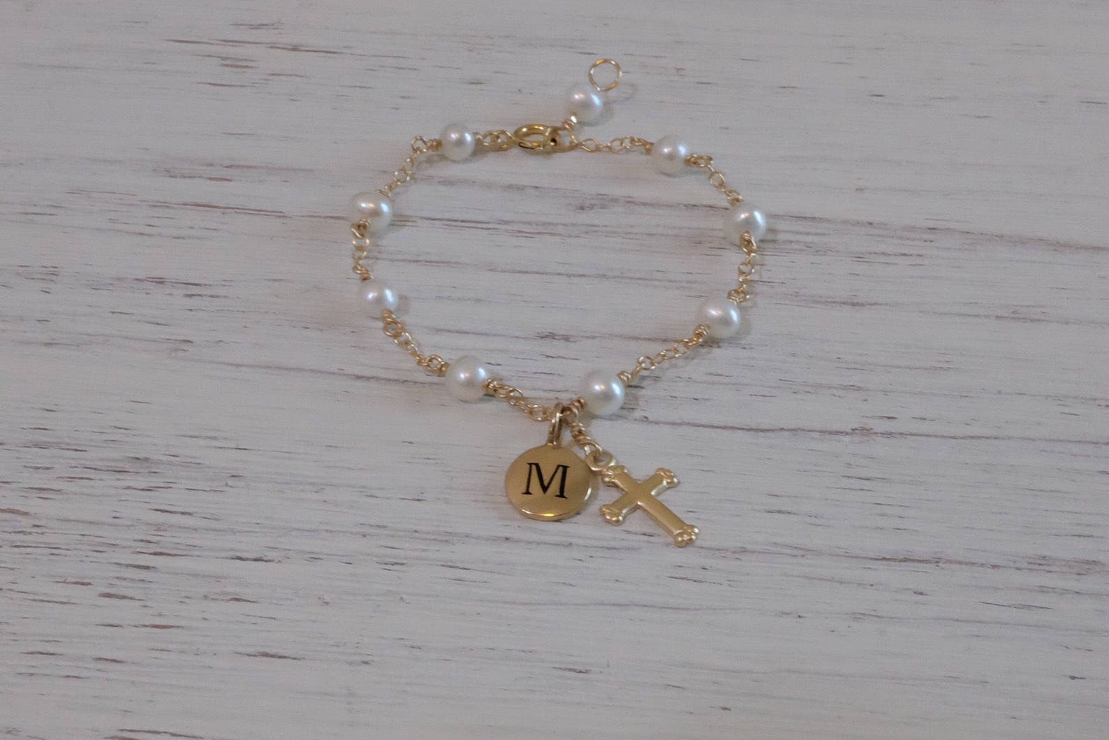 Personalized Baby Girl Jewelryinfant Initial Braceletbaby Etsy