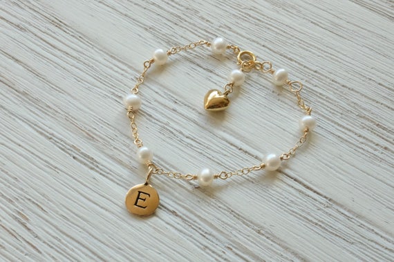 baby initial bracelet