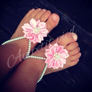 Baby Barefoot Sandals Baby Girl Baby Jewelry Baptism New - Etsy