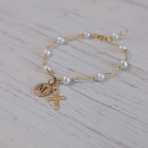 Personalized Baby Girl Jewelryinfant Initial Braceletbaby Etsy