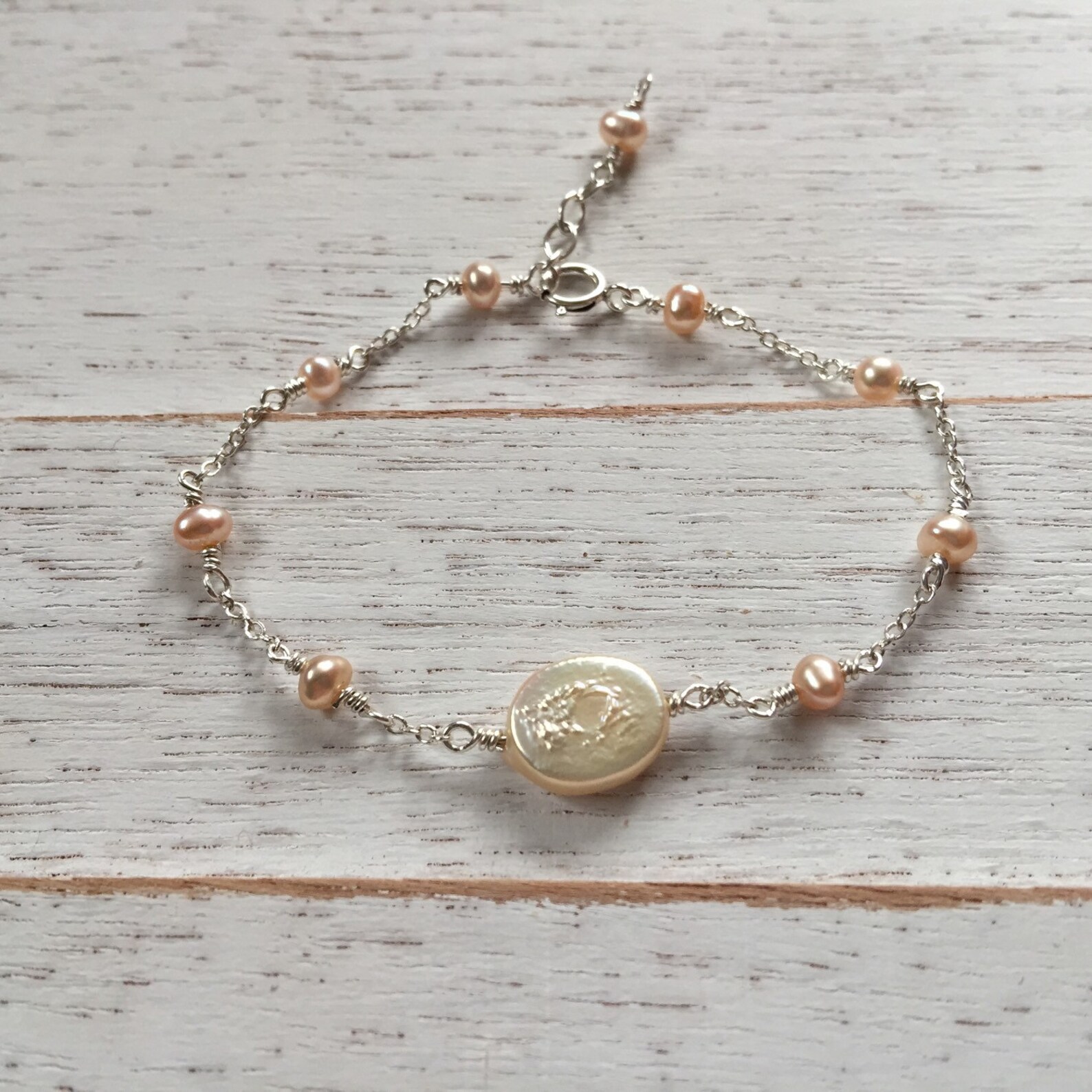Fresh Water Pearl Ankle Bracelet for Baby and Childjune Etsy