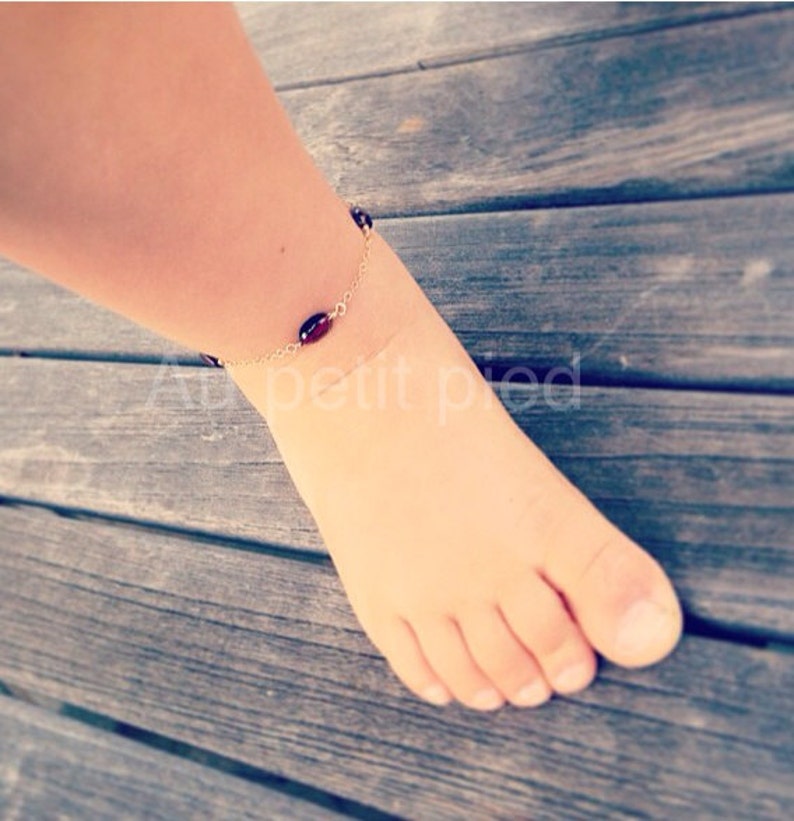 garnet birthstone jewelry flower girl birthstone jewelry Garnet ankle bracelet birthday gift,baby bracelet,gernet jewelry baby jewelry