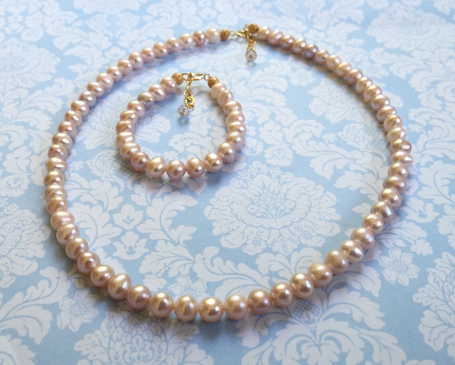 Child Pearl Necklace and Braceletbaby Pearl Bracelettoddler Etsy