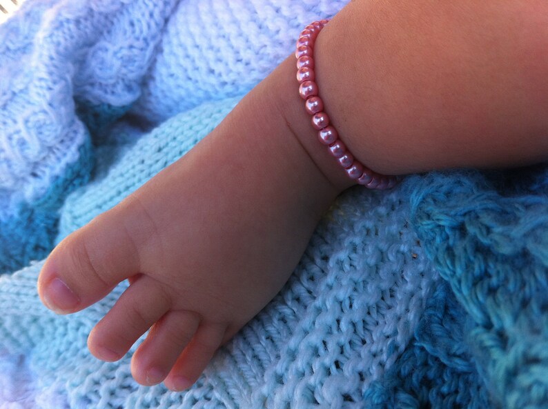 Baby Anklet Baby Braceletbaby Girl Braceletbaby Etsy