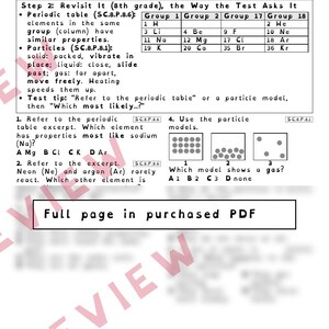 Atoms and Elements Compounds and Mixtures Worksheets, Florida 8th Grade Science Test Review, SC.8.P.8.5 SC.8.P.8.1 image 3