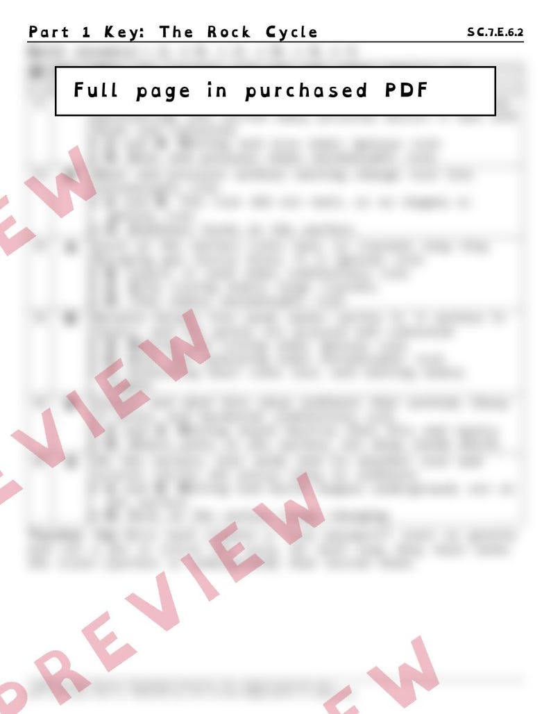Arbetsblad om bergcykellandformer och mänsklig påverkan, Floridas repetitionsprov i naturvetenskap för årskurs 8, SC.7.E.6.2 SC.6.E.6.1 bild 4