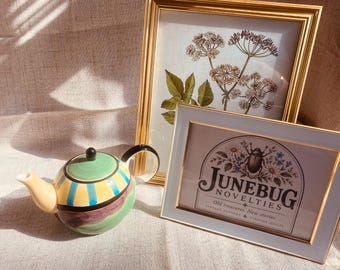 Vintage Herman Dodge & Son Hand-Painted Teapot