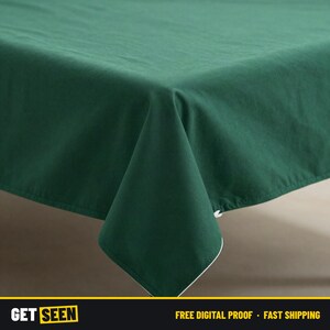 Custom Logo Tablecloth, 6ft 8ft Printed Table Throw for Vendor Booth and Trade Show Table Cover image 3