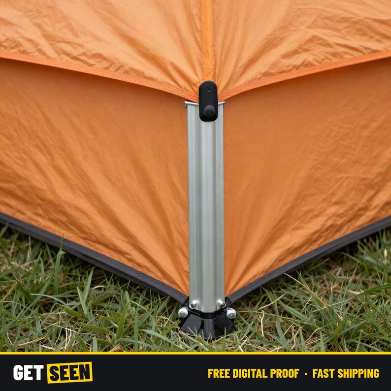 Custom Canopy Tent 10x10 with Logo, Printed Pop Up Tent for Vendors, Teams and Events, Frame and Bag 画像 3
