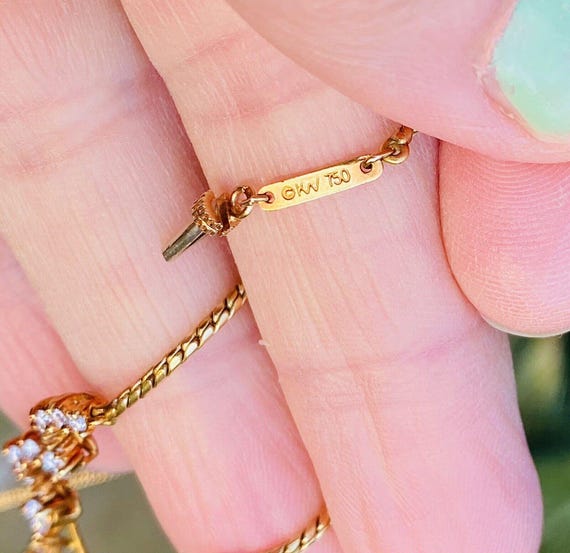 Vintage Estate Kurt Wayne 18k Gold Blue Sapphire … - image 6