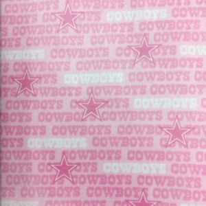 PINK Dallas Cowboys football team baby bib waterproof backing hook and loop fastener