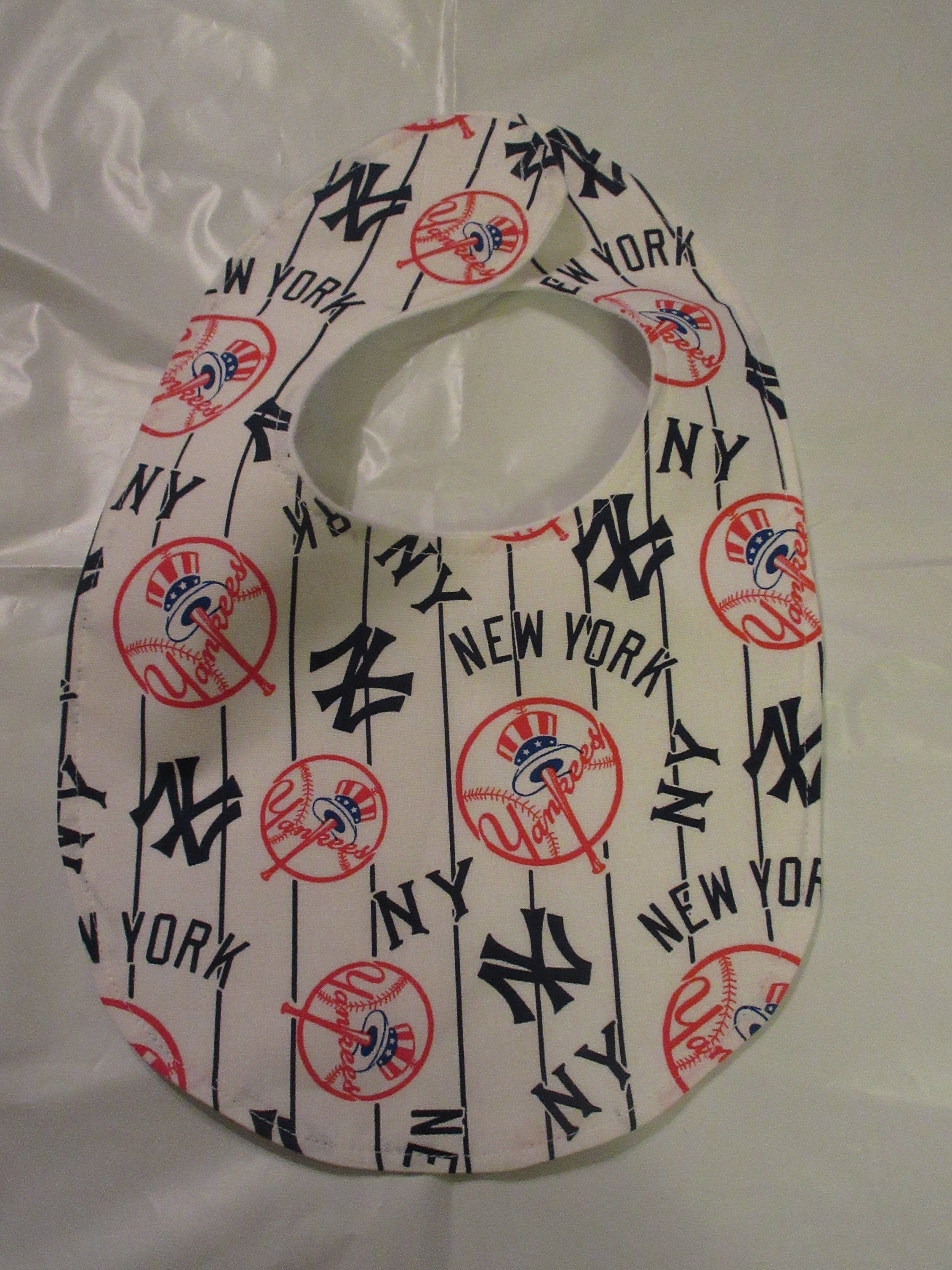 MLB New York Yankees Baby Bib Waterproof Lining New Handmade