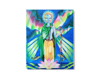 Raphael Angel of Healing metal print for mediation and home decor