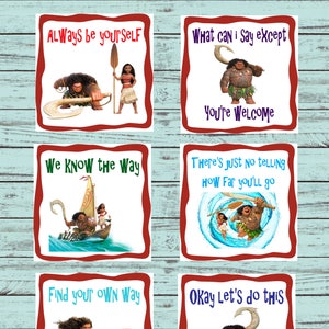 Lancheira, download instantâneo, Moana, brinquedos educativos, cartões Moana, jardim de infância, download para impressão, download digital, cartões para impressão