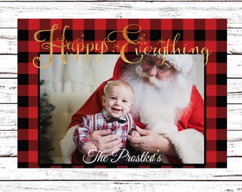 Holiday Cards, Printable Christmas Card, Photo Cards, Photo Christmas Cards, Christmas Photo Cards, Modern Card, Happy Everything