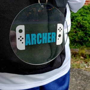 Personalized Acrylic keychain, custom Keychain, video game Keychain, custom video game Keychain, Acrylic video game, name keychains