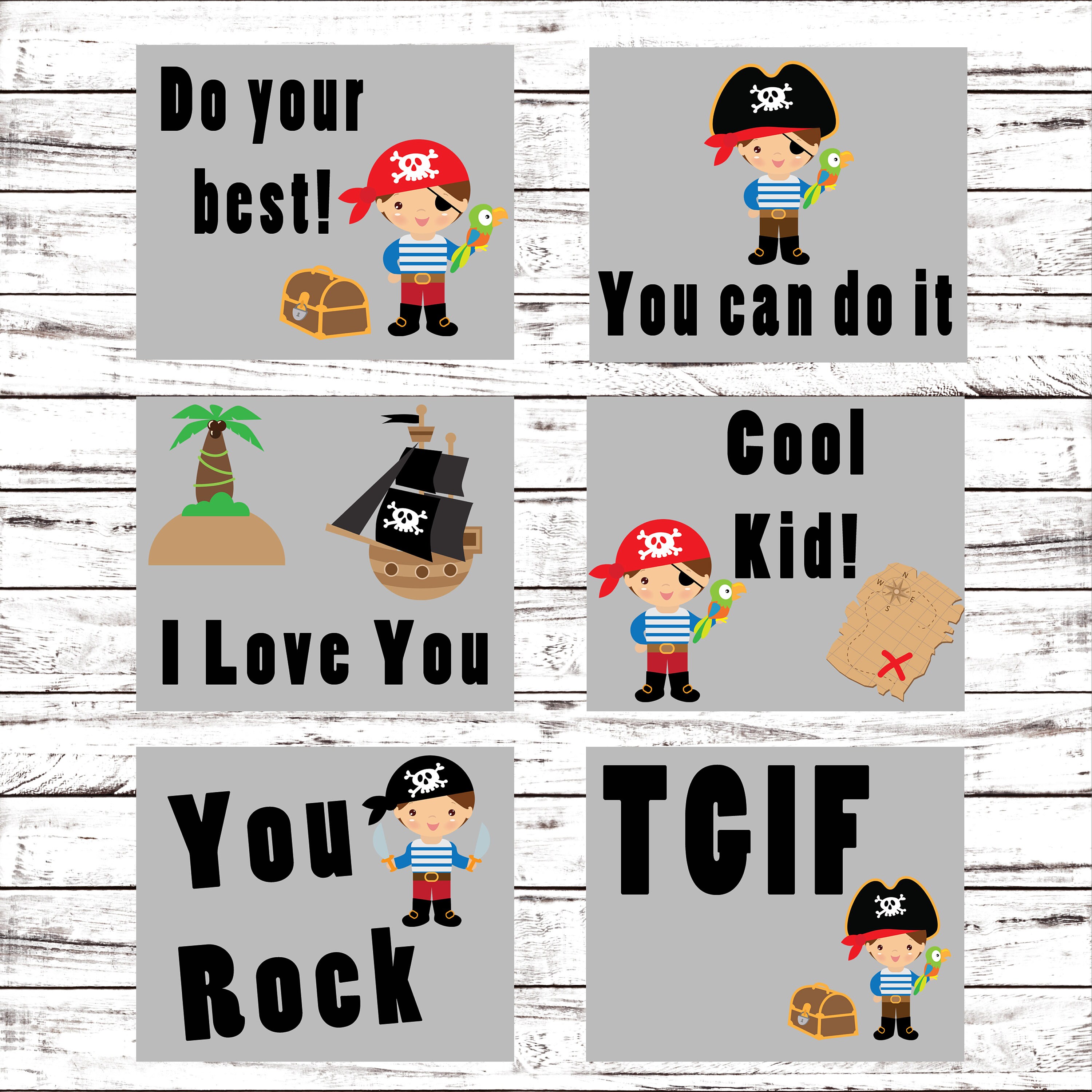 Lunch Box Back To School Lunch Box Notes Printable Pirate Instant Lunch Box Back To School Lunch Box Notes Printable Pirate Instant