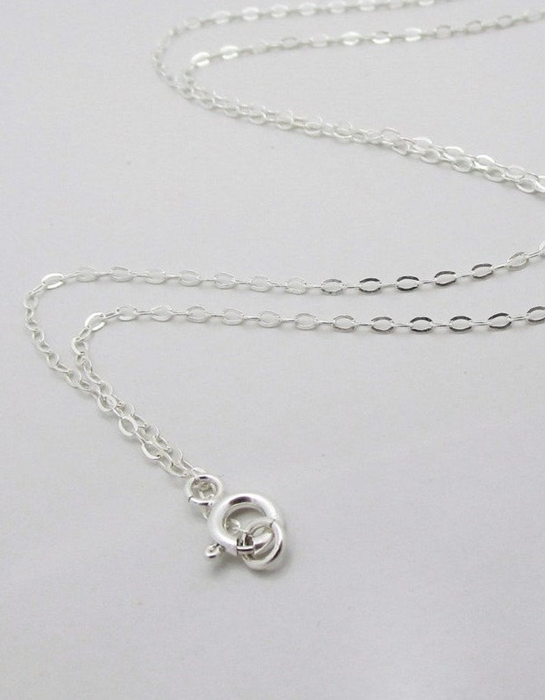 Sterling Silver Pearl Pendant Necklace, Single Pearl Necklace 0086 image 3