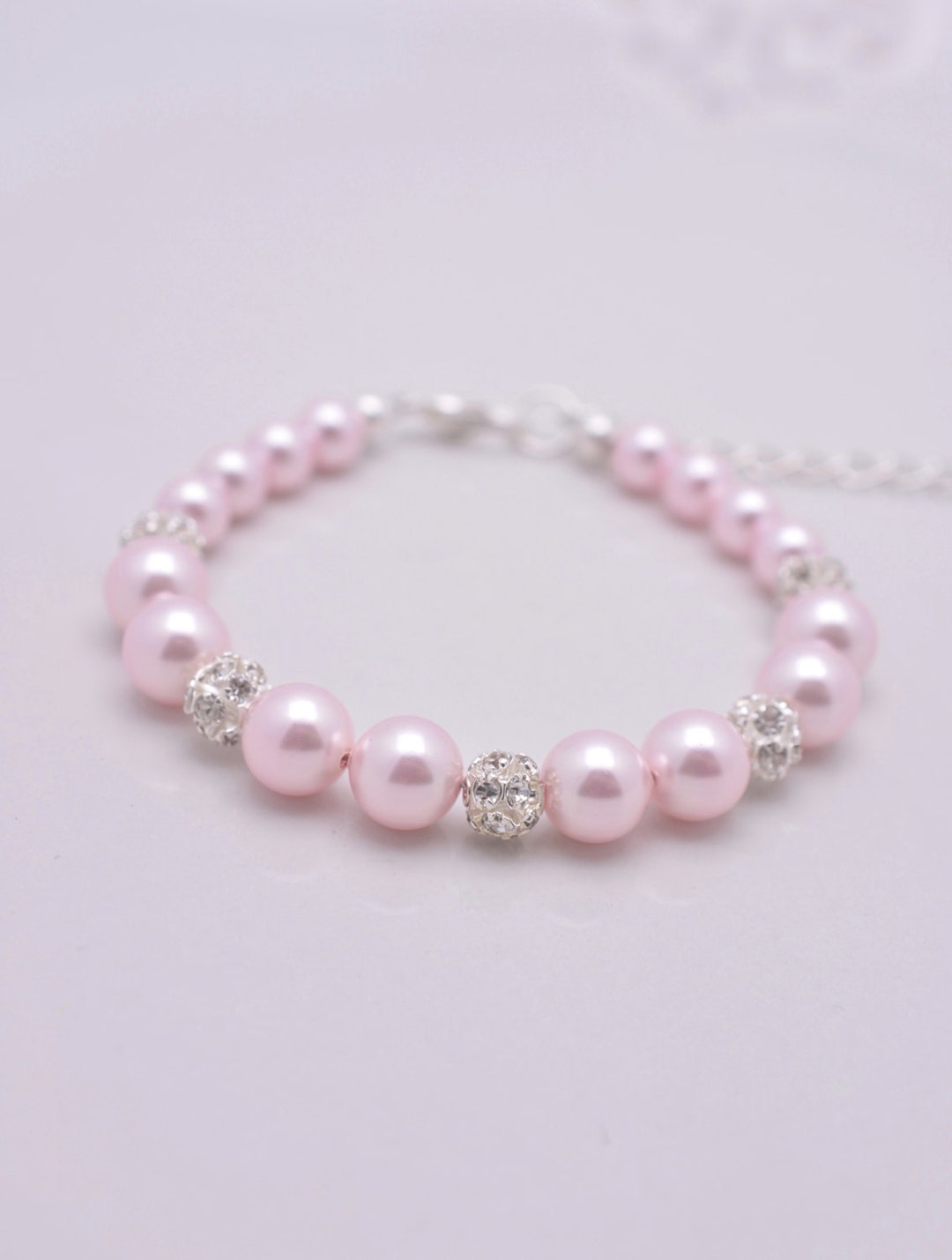 Bracelet Extensible En Silicone Avec Perle D'Eau Douce - 11 Mm, 17,8 Cm, Multicolore, Pour Demoiselle D'Honneur Ou Cadeau