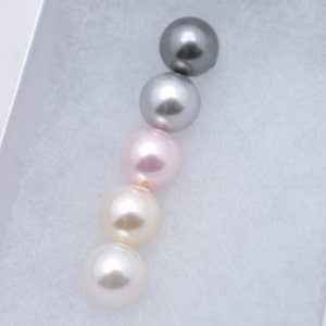Sterling Silver Pearl Pendant Necklace, Single Pearl Necklace 0086 image 5