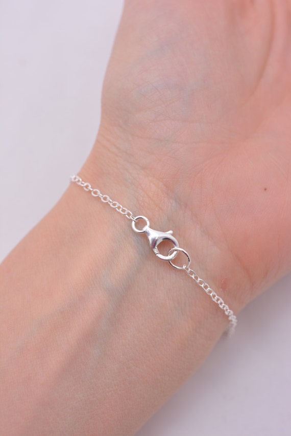Silver Baby Bracelet - Engraved - 925 Sterling Silver