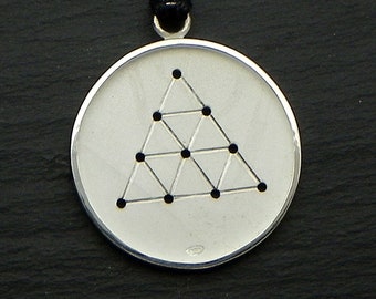 Tetraktys Silver 925 pendant