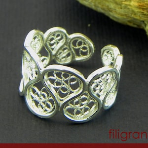 Ring in Silver filigree - made in italy