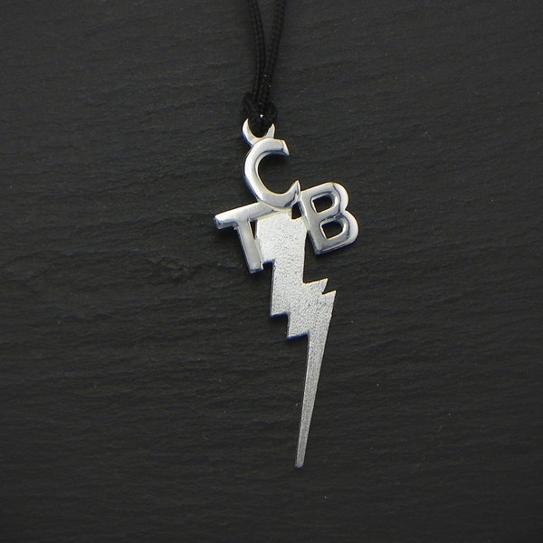 Elvis Presley Pendant TCB , Sterling silver 925