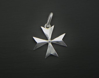 Malta cross silver 925, handmade in italy