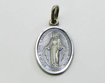 Coin with the Virgin Immaculate - Sterling silver 925