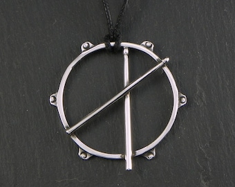Drummer's pendant - Sterling Silver 925 - Made in Italy