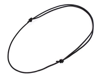 Adjustable Black Lanyard