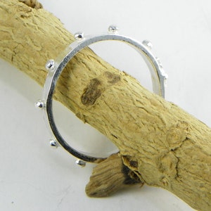 Rozenkransring van sterlingzilver 925 - made in italy