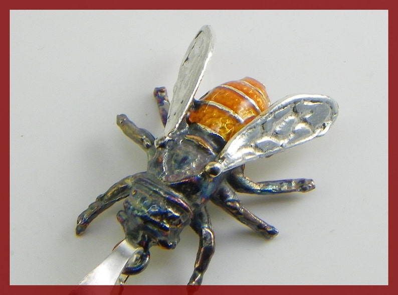 Bee Pendant in Sterling silver 925 made in italy