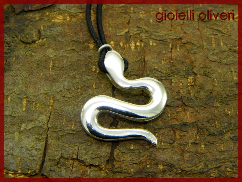 Snake pendant 925 silver image 1