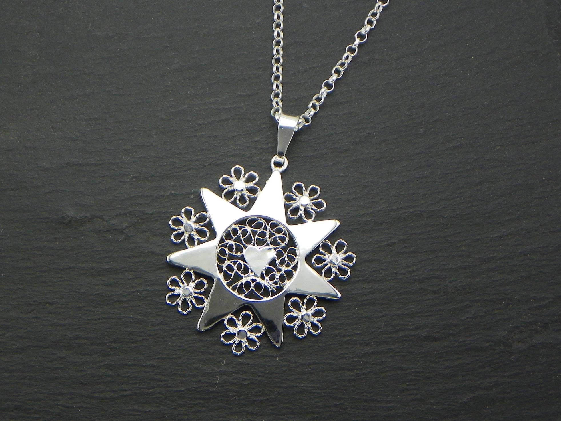 Presentosa Pendant - Sterling Silver - Etsy