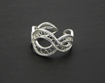 Ring in Silver filigree - made in italy - 2