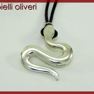 Snake pendant 925 silver image 2