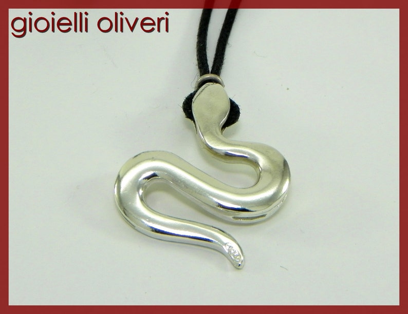 Snake pendant 925 silver image 2