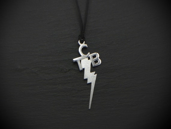Elvis Presley Pendant TCB , Sterling silver 925