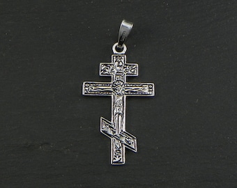 ORTHODOX CROSS Pendant - Sterling silver