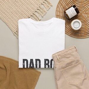 Dad Bod Shirt Built By Boys, Funny Dad Shirt for Fathers Day, Blue Collar Dad Gift Tee image 4