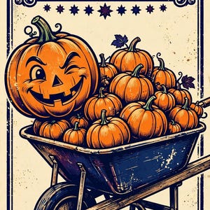 Láminas decorativas de Halloween para pared, divertida decoración de Halloween para trabajadores, juego de 10 láminas imprimibles espeluznantes para turno de noche, descarga de 8x10 imagen 4